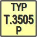 Piktogram - Typ: T.3505-P